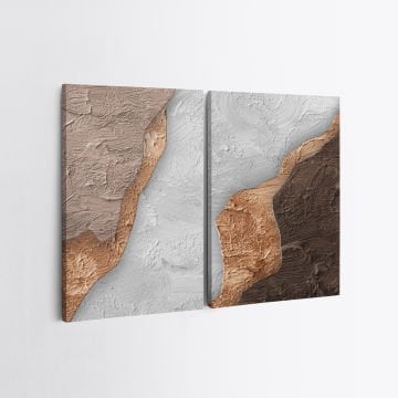 2 Parçalı Kanvas Tablo