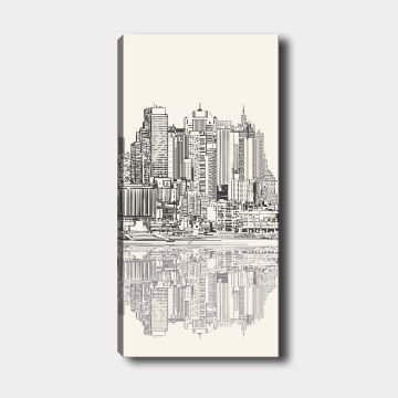 Dikey Kanvas Tablo 60cm x140cm