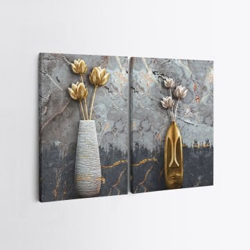 2 Parçalı Kanvas Tablo