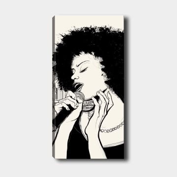 Dikey Kanvas Tablo 40cm x 100cm