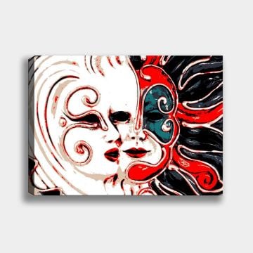 Maskeler Kanvas Tablo 100cm x 140cm