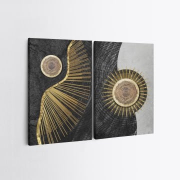 2 Parçalı Kanvas Tablo