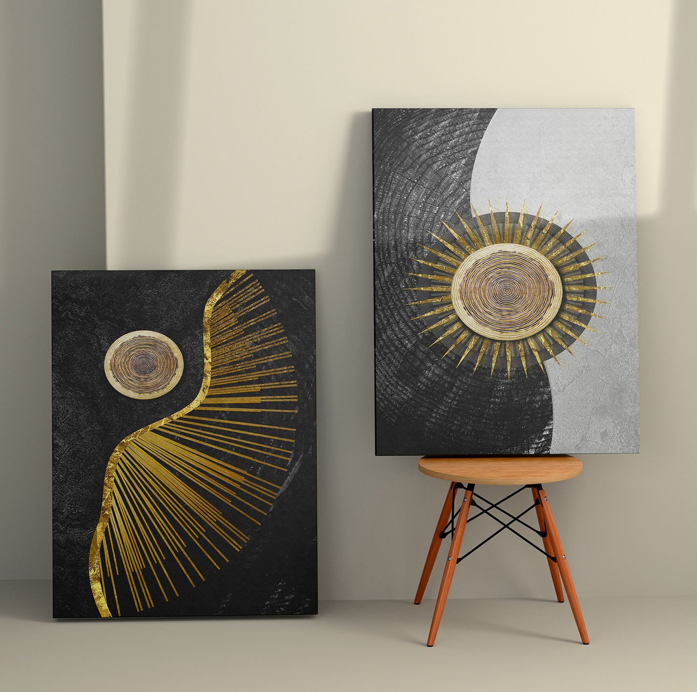 2 Parçalı Kanvas Tablo