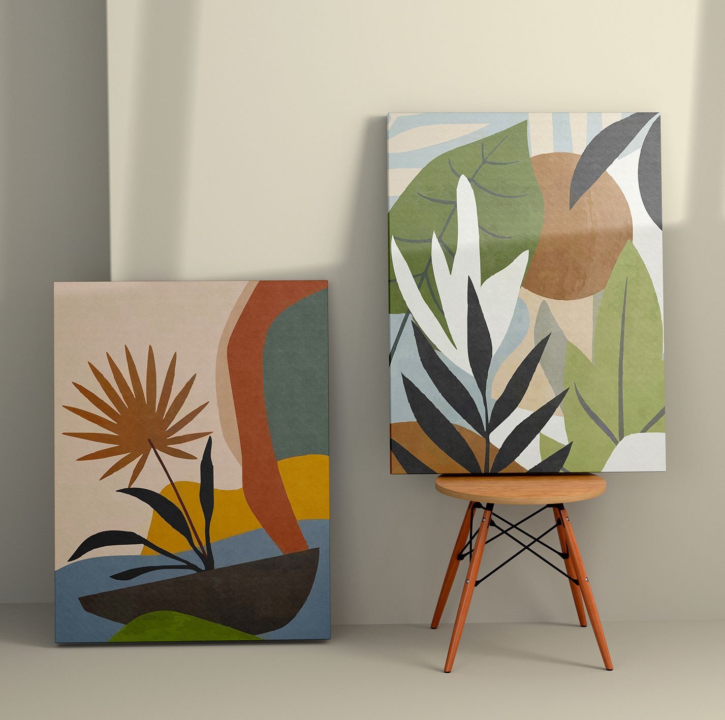 2 Parçalı Kanvas Tablo