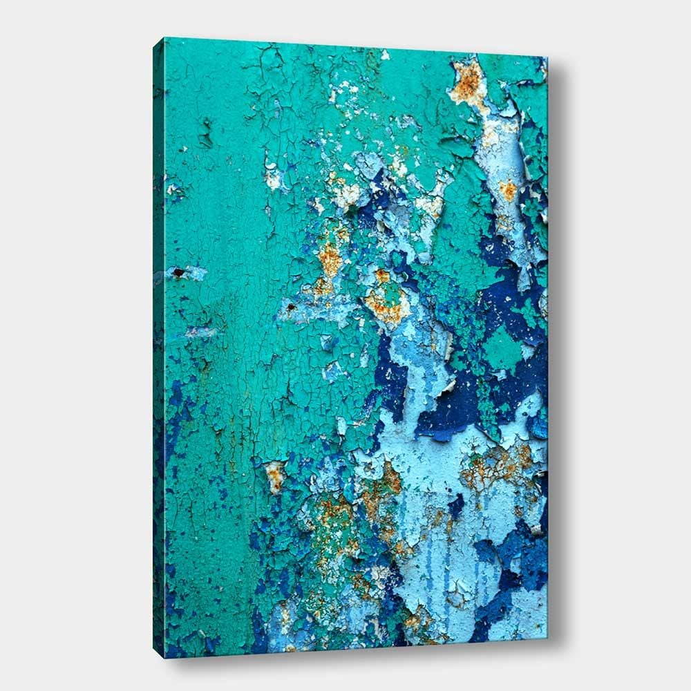 Mavi Soyut Kanvas Tablo 140cm x 200cm