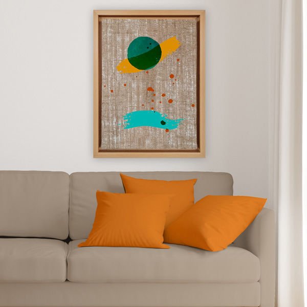 Naturel L Çerçeveli Tablo 96cm x 136cm