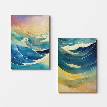 2 Parçalı Kanvas Tablo