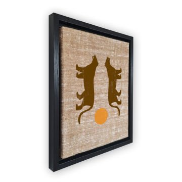 Siyah L Çerçeveli Tablo