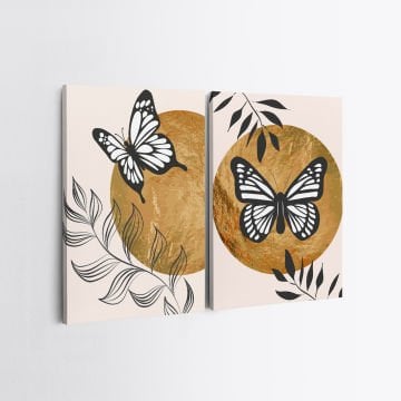 2 Parçalı Kanvas Tablo