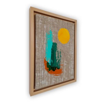 Naturel L Çerçeveli Tablo 96cm x 136cm