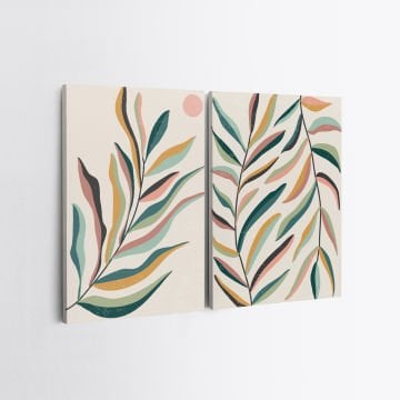 2 Parçalı Kanvas Tablo