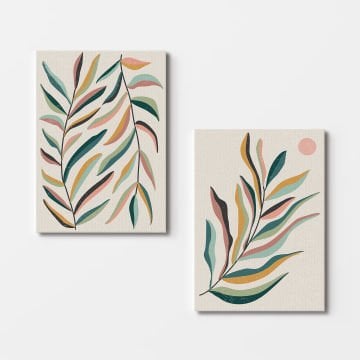 2 Parçalı Kanvas Tablo