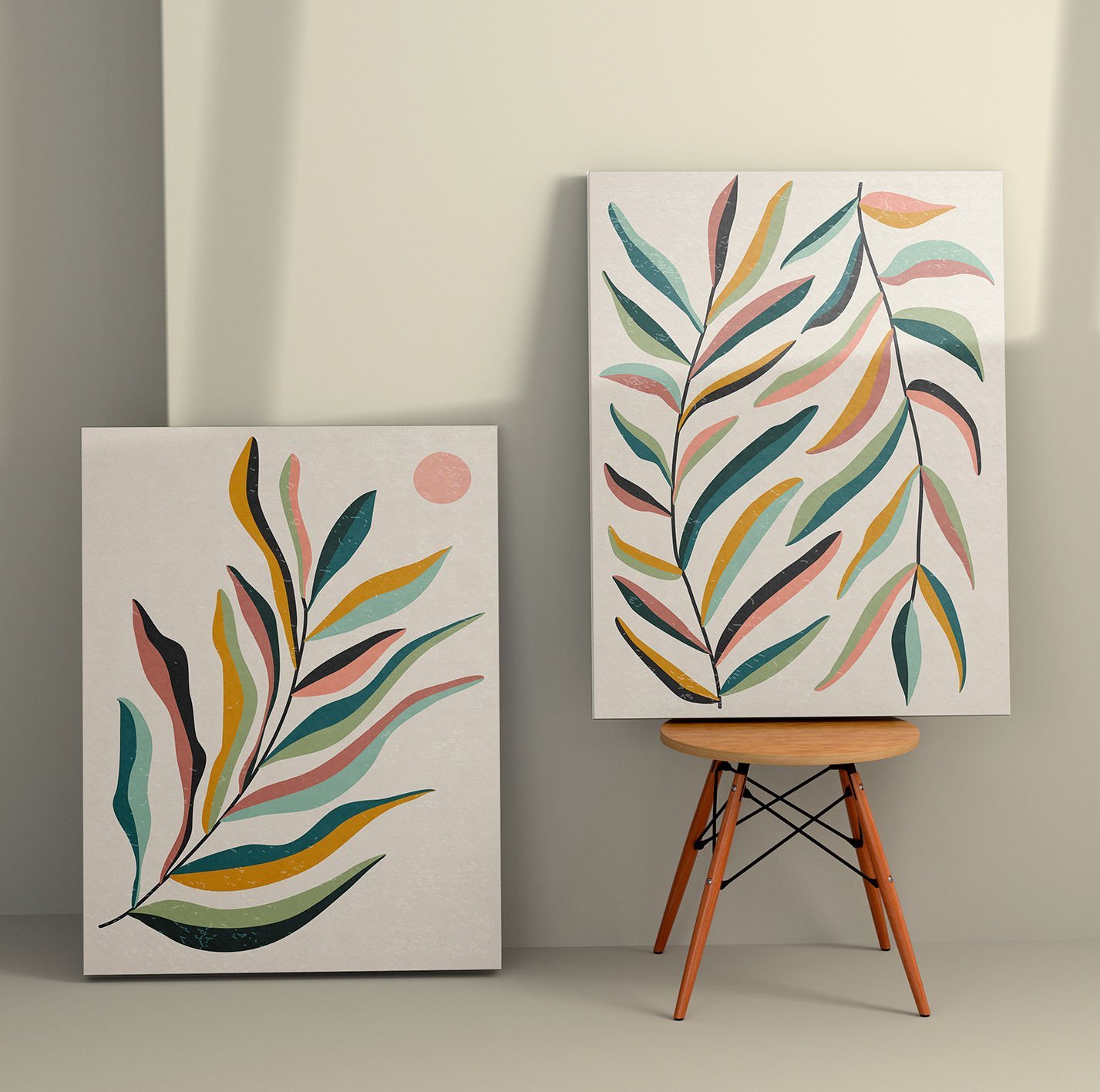 2 Parçalı Kanvas Tablo