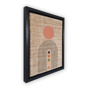 Siyah L Çerçeveli Tablo