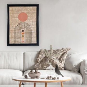 Siyah L Çerçeveli Tablo