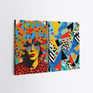 2 Parçalı Kanvas Tablo