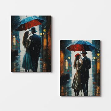 2 Parçalı Kanvas Tablo