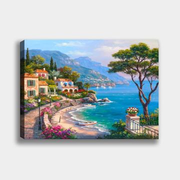 Sahil Manzara Kanvas Tablo 30cm x 40cm