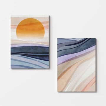 2 Parçalı Kanvas Tablo