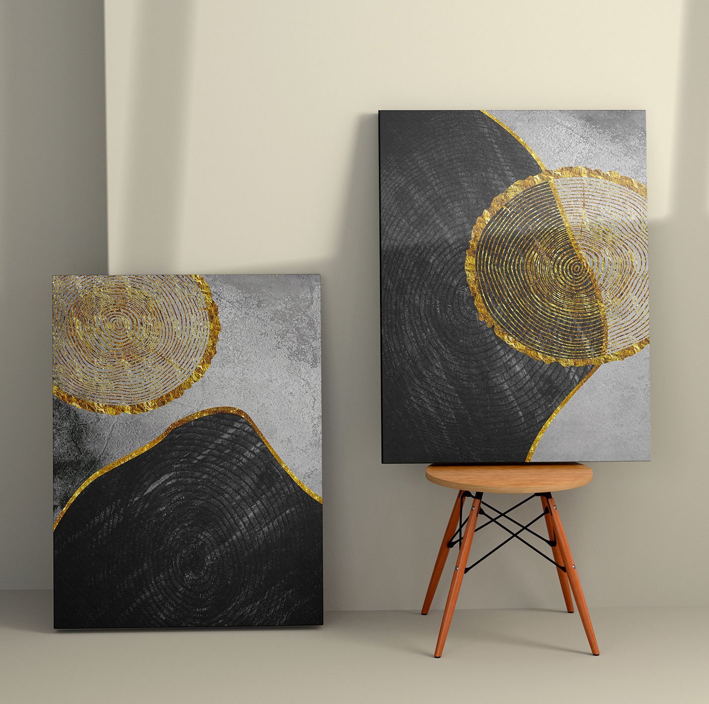 2 Parçalı Kanvas Tablo