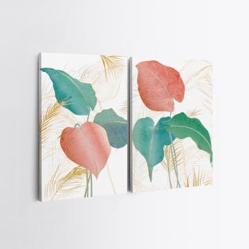 2 Parçalı Kanvas Tablo