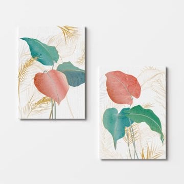 2 Parçalı Kanvas Tablo