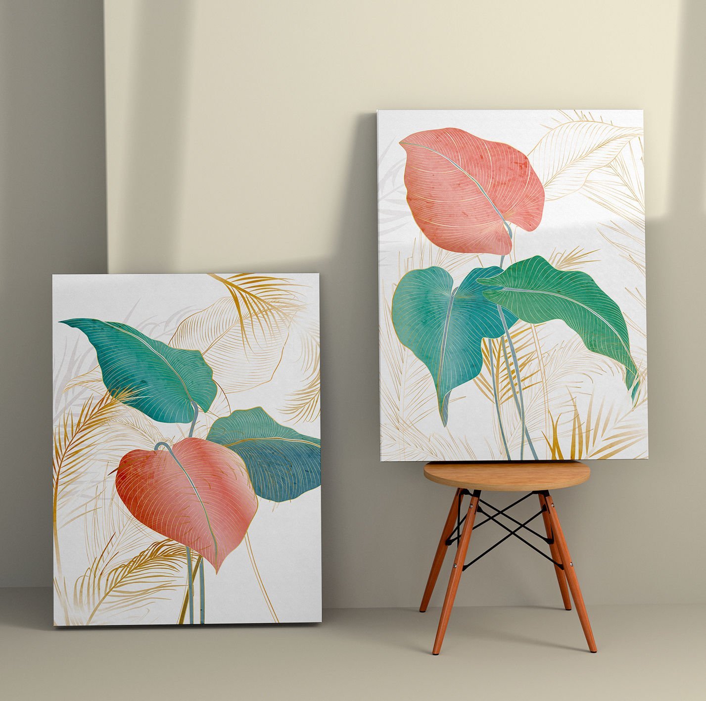 2 Parçalı Kanvas Tablo