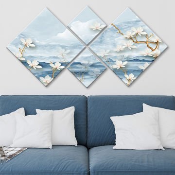 4 Parçalı Mdf Tablo 40cm x 40cm