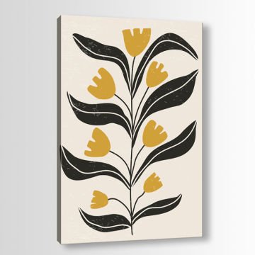 Çiçek Kanvas Tablo 90cm x 130cm