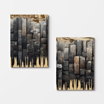 2 Parçalı Kanvas Tablo