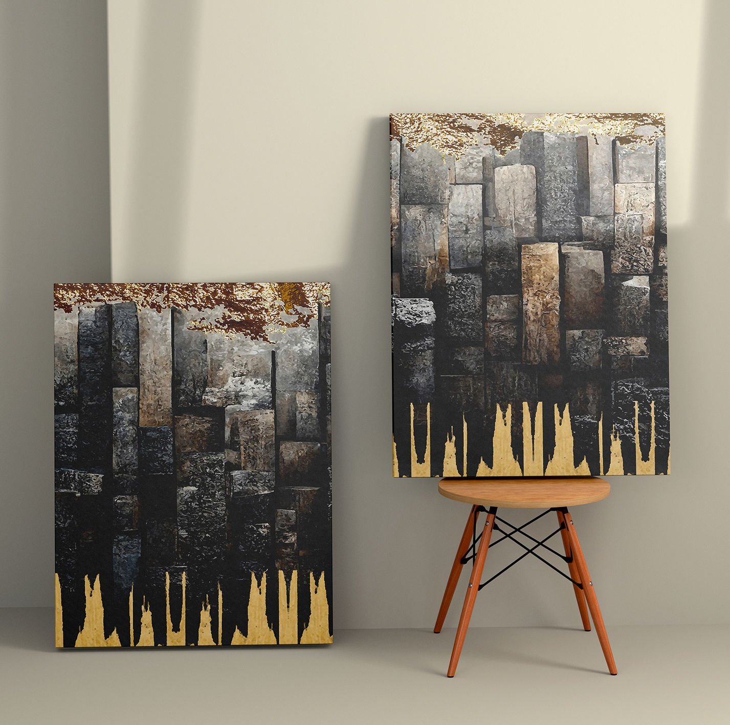 2 Parçalı Kanvas Tablo