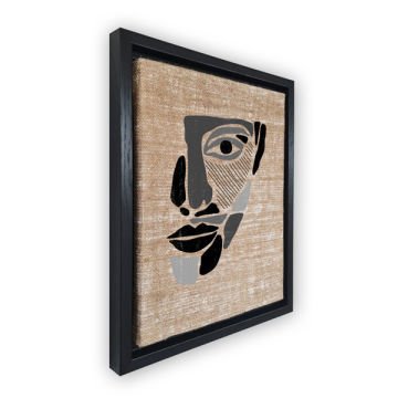 Siyah L Çerçeveli Tablo