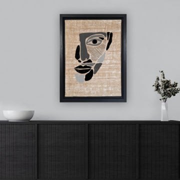 Siyah L Çerçeveli Tablo