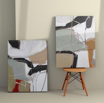 2 Parçalı Kanvas Tablo