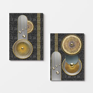 2 Parçalı Kanvas Tablo