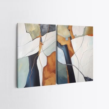 2 Parçalı Kanvas Tablo