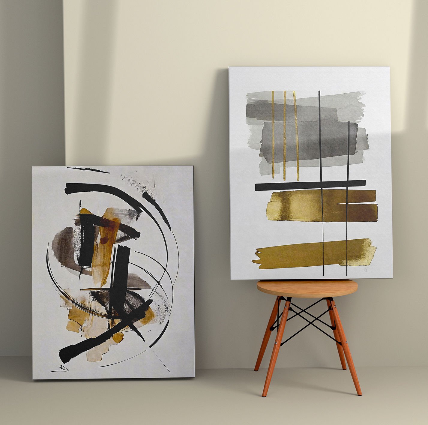 2 Parçalı Kanvas Tablo