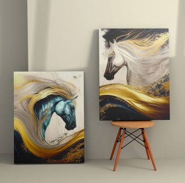 2 Parçalı Kanvas Tablo