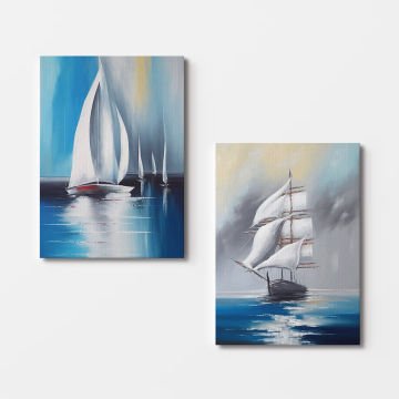 2 Parçalı Kanvas Tablo