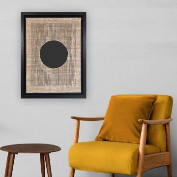 Siyah L Çerçeveli Tablo 66cm x 96cm