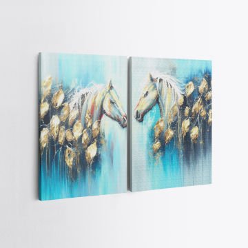 2 Parçalı Kanvas Tablo