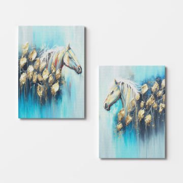 2 Parçalı Kanvas Tablo