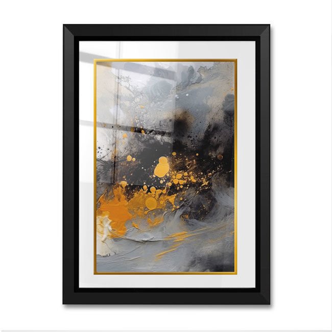 Çerçeveli Cam Paspartulu Tablo