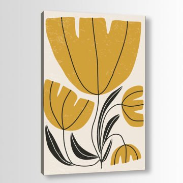 Çiçek Kanvas Tablo 100cm x 140cm