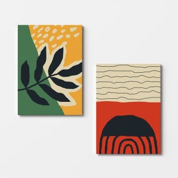 2 Parçalı Kanvas Tablo