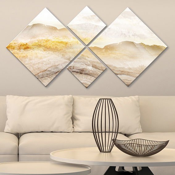4 Parçalı Mdf Tablo 40cm x 40cm