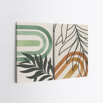 2 Parçalı Kanvas Tablo