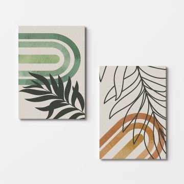 2 Parçalı Kanvas Tablo