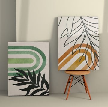 2 Parçalı Kanvas Tablo