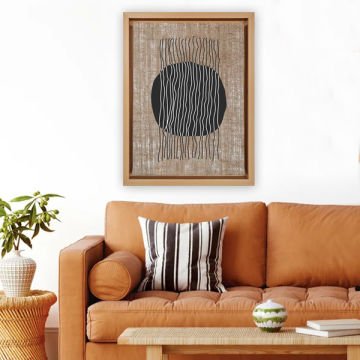 Naturel L Çerçeveli Tablo 96cm x 136cm